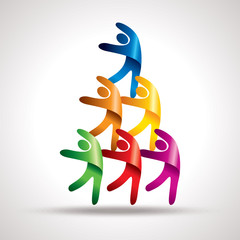 teamwork vector
