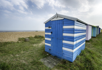 Obraz na płótnie Canvas Beach Huts in Kent