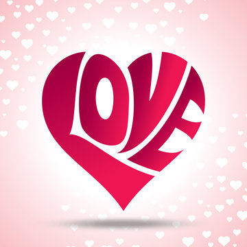 vector of love heart