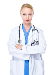 Serious doctor portrait