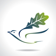 flying green bird, save green