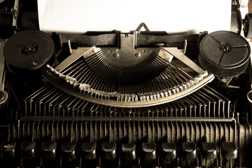 Vintage filtered image of typewriter