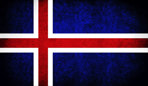 The National Flag of the iceland