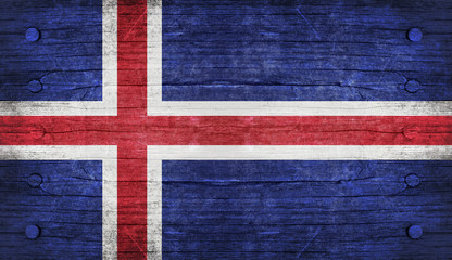 The National Flag of the iceland