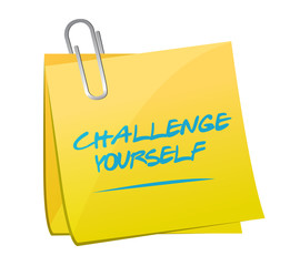 challenge yourself post message illustration