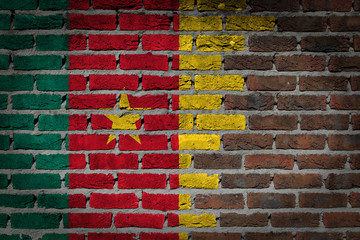 Dark brick wall - Cameroon