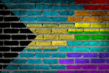 Dark brick wall - LGBT rights - Bahamas