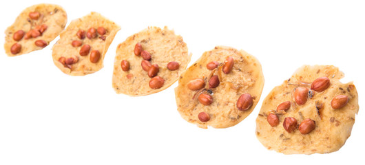 Rempeyek, traditional Malaysian Javanese Peanut cracker