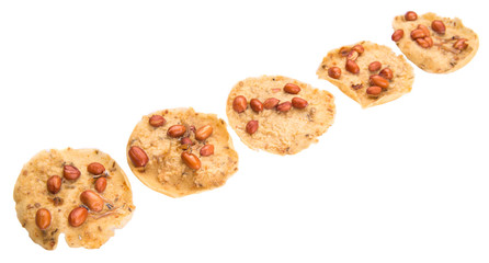 Rempeyek, traditional Malaysian Javanese Peanut cracker