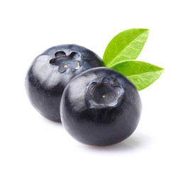 Blueberry with leaves