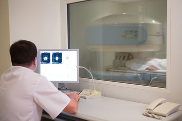 doctor analyzing results