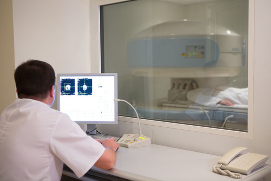 doctor analyzing results