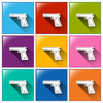 Icon with guns