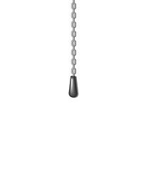 Old pull handle hanging on silver chain