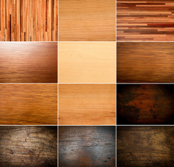 collection of real beautiful wooden textures