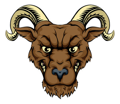Ram mascot head