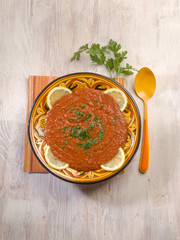 vegetarian chili beans soup