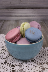 colored macaroon