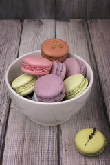 colored macaroon