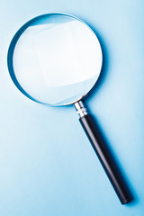 Magnifier on white