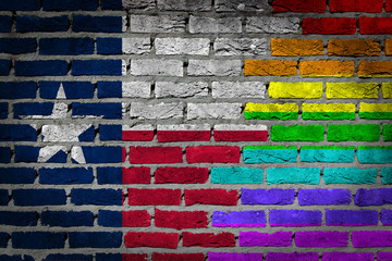 Dark brick wall - LGBT rights - Texas