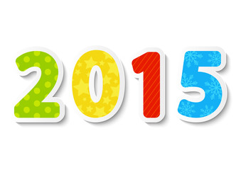 New Year concept with 2015 number