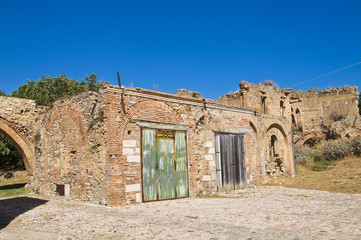 View of Craco. Basilicata. Italy.