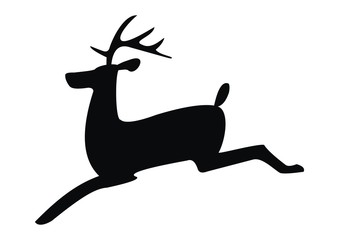 deer, silhouette
