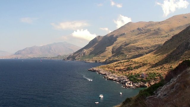 Sicilian Coast at Zingaro Nature reserve. Italy.
