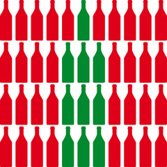 wine bottles vector