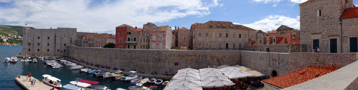 Panoramique de la ville de Dubrovnik en Croatie