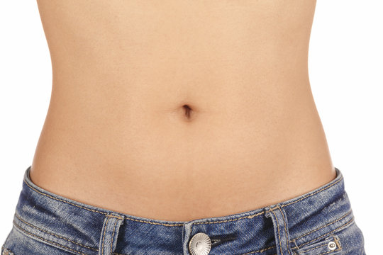Junge Frau, Bauch, Detail