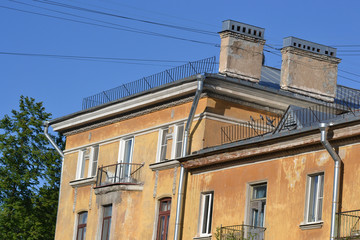 The building in style of Stalin, Metallostroy.