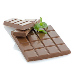 Closeup detail of chocolate