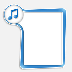 blue text box for any text with music symbol