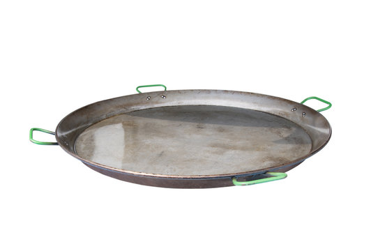 frying pan on a white background