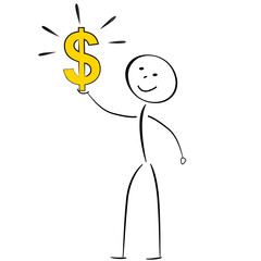 Vector dollar sign concept