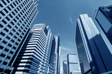 Fototapeta na wymiar Hong Kong's skyscrapers