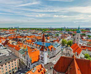 Obraz premium Aerial view of Munich