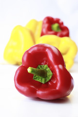yellow and red sweet peppers
