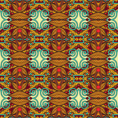 seamless geometry vintage pattern, ethnic style ornamental backg