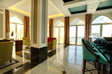 Luxury lobby for five stars hotel