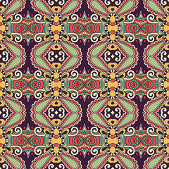 seamless geometry vintage pattern, ethnic style ornamental backg