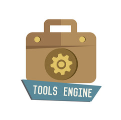Tools symbol on white background,Retro colour concept