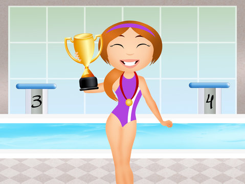swimming champion