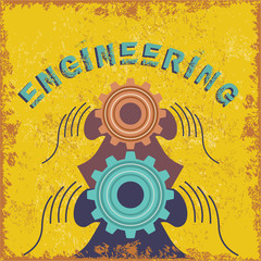 vintage engineering concept