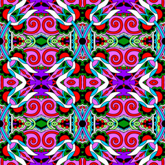 seamless geometry vintage pattern, ethnic style ornamental backg