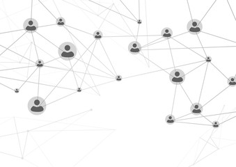 Social user network structure web background