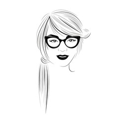 Stylish girl with sunglasses