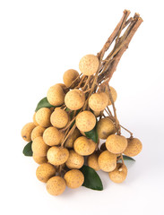 Fototapeta na wymiar longan fruit on a background